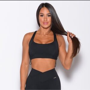 Bombshell Sportswear Black toggle Sports Bra Medium